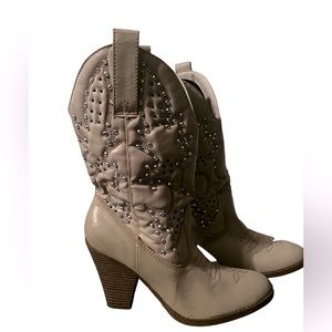 vegan leather rhinestone cowgirl boots size women’s 10